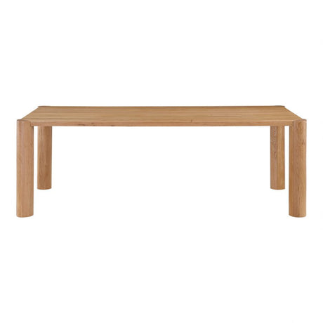 Post Dining Table Oak Natural by Moe's Home at Eve Furniture