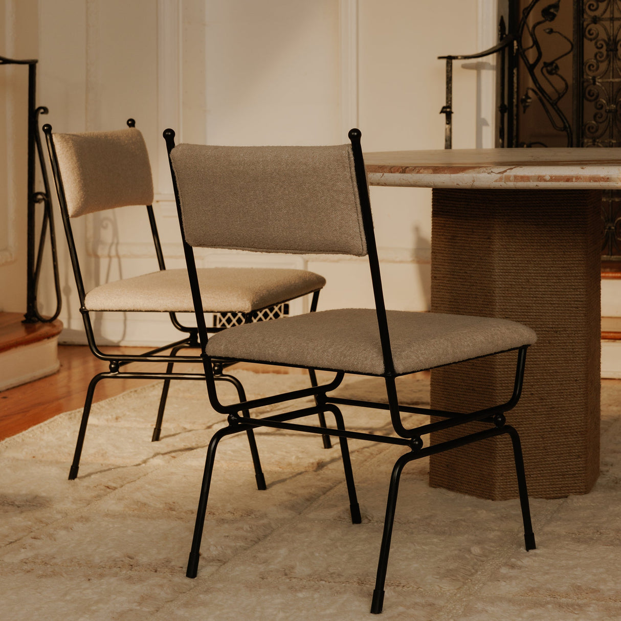 Posta Beige Dining Chair by Moe's Home at Eve Furniture