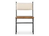 Posta Brown Leather Dining Chair by MOES at Eve Furniture