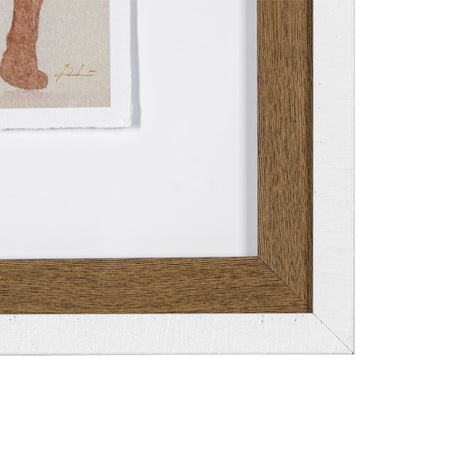 Posture by Mercana Studio a Hand Embellished Textured Framed Art Print Matted under Glass by Mercana at Eve Furniture