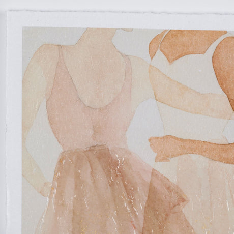 Posture by Mercana Studio a Hand Embellished Textured Framed Art Print Matted under Glass by Mercana at Eve Furniture