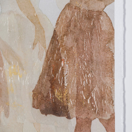 Posture by Mercana Studio a Hand Embellished Textured Framed Art Print Matted under Glass by Mercana at Eve Furniture