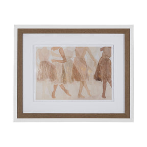Posture by Mercana Studio a Hand Embellished Textured Framed Art Print Matted under Glass by Mercana at Eve Furniture