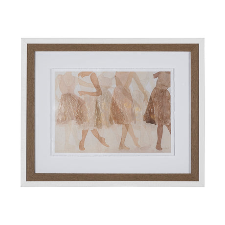 Posture by Mercana Studio a Hand Embellished Textured Framed Art Print Matted under Glass by Mercana at Eve Furniture