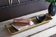 Posy Gold Finish Tray by Ashley at Eve Furniture