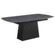 Potero Black Faux Marble Extendable Dining Table by Coaster at Eve Furniture