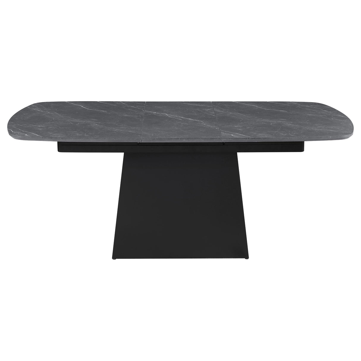 Potero Black Faux Marble Extendable Dining Table by Coaster at Eve Furniture