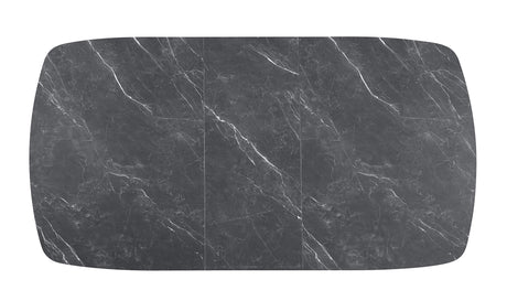 Potero Black Faux Marble Extendable Dining Table by Coaster at Eve Furniture