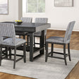 Potton Gray Counter Height Table by Furniture of America at Eve Furniture