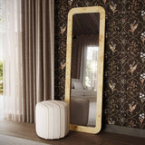 Pouch Chenille Ottoman by TOV Furniture at Eve Furniture