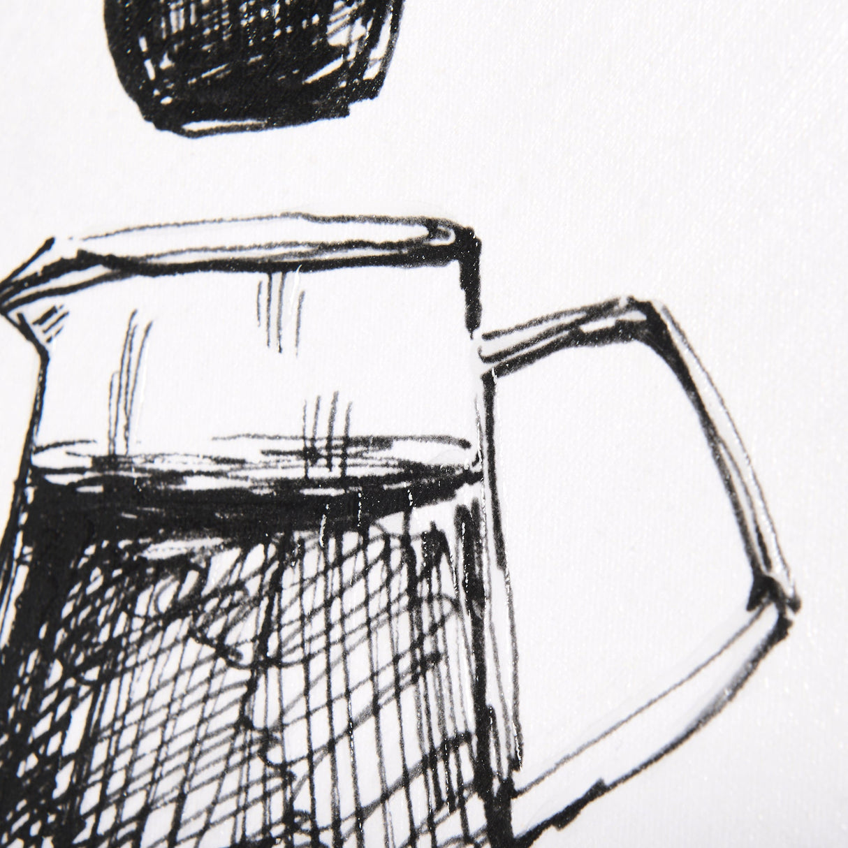 Pour Over by Mercana Studio a Hand Embellished Textured Canvas by Mercana at Eve Furniture