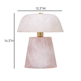 Pouty Pink Resin Table Lamp by TOV Furniture at Eve Furniture