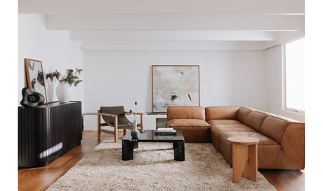 Povera 4 Door Sideboard Black by Moe's Home at Eve Furniture