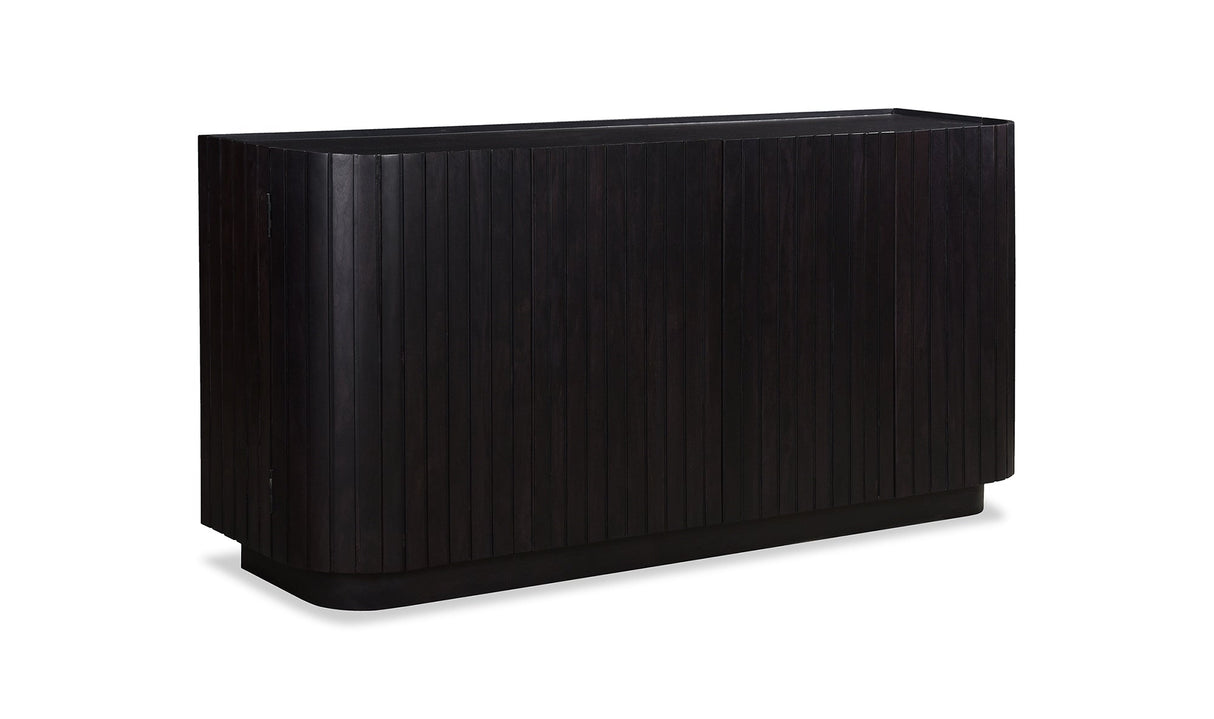 Povera 4 Door Sideboard Black by Moe's Home at Eve Furniture