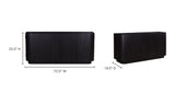 Povera 4 Door Sideboard Black by Moe's Home at Eve Furniture