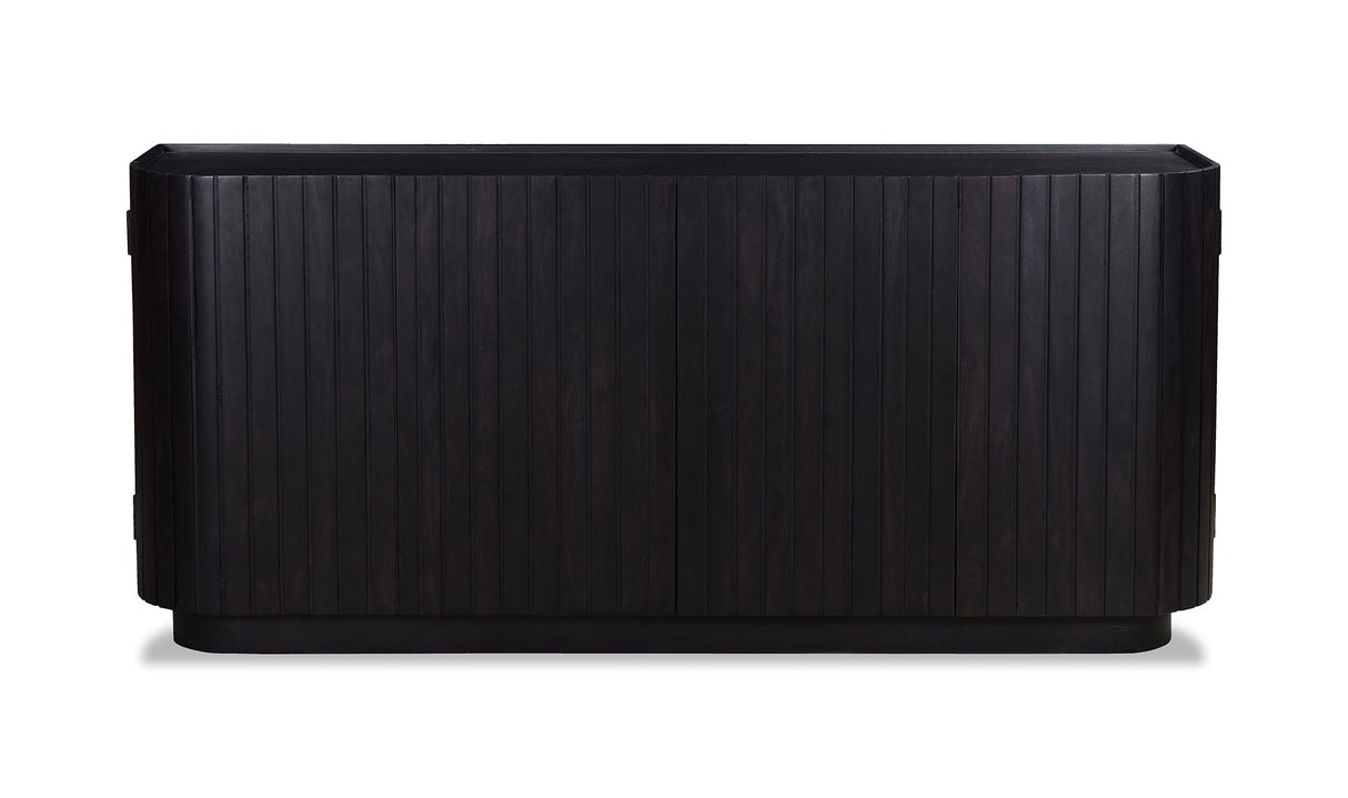 Povera 4 Door Sideboard Black by Moe's Home at Eve Furniture