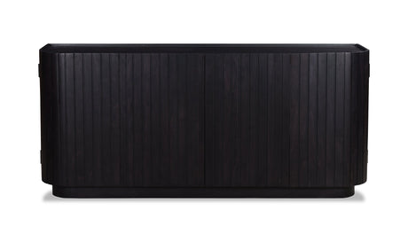 Povera 4 Door Sideboard Black by Moe's Home at Eve Furniture