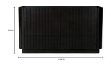 Povera 6 Drawer Dresser Black by Moe's Home at Eve Furniture