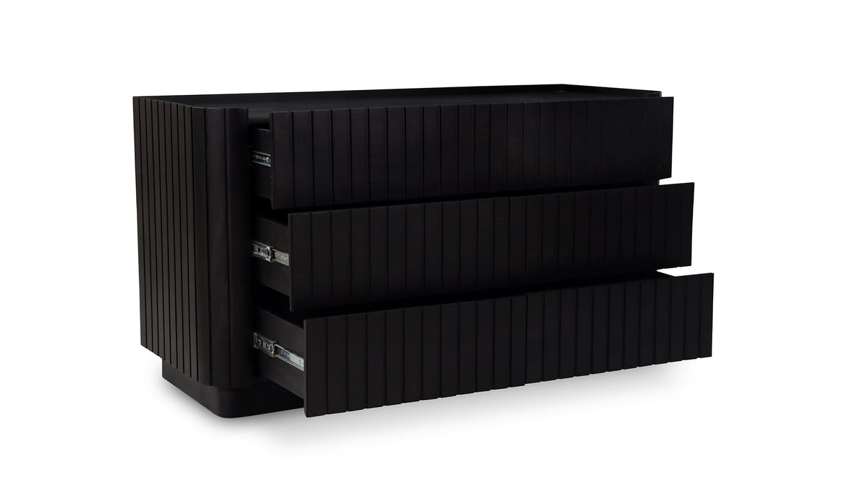 Povera 6 Drawer Dresser Black by Moe's Home at Eve Furniture