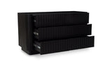 Povera 6 Drawer Dresser Black by Moe's Home at Eve Furniture