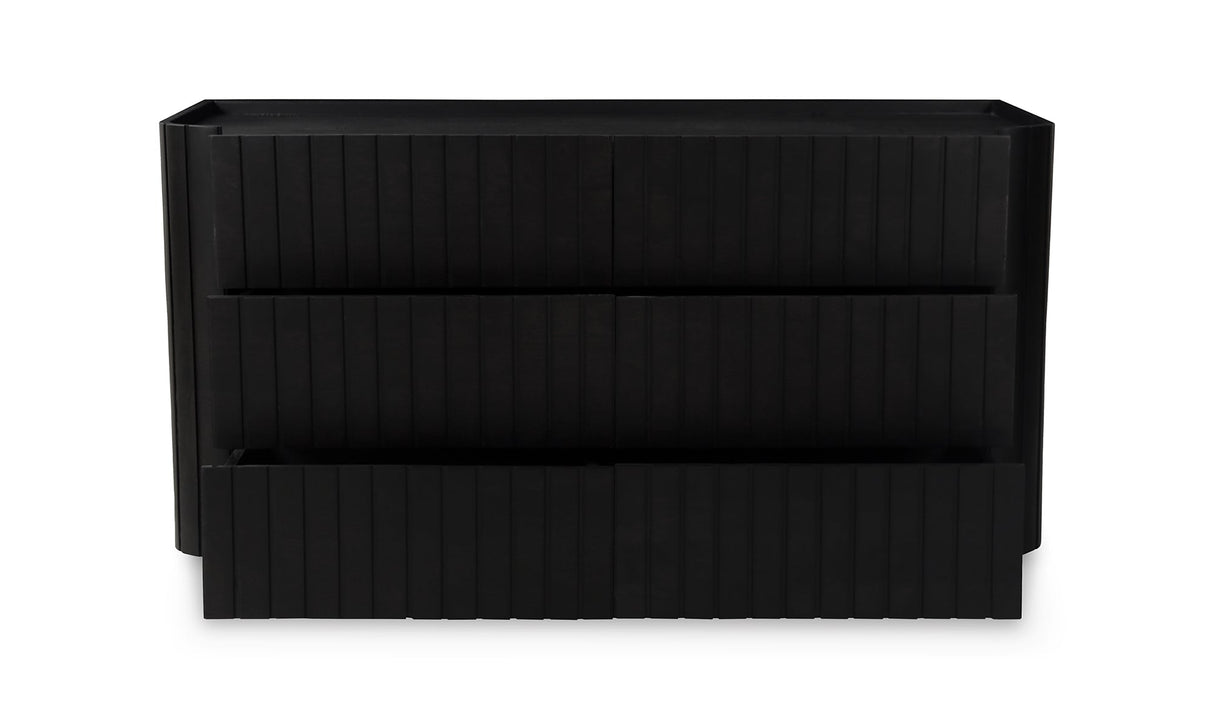 Povera 6 Drawer Dresser Black by Moe's Home at Eve Furniture