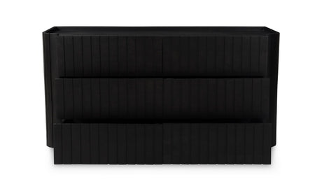 Povera 6 Drawer Dresser Black by Moe's Home at Eve Furniture