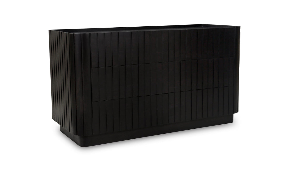 Povera 6 Drawer Dresser Black by Moe's Home at Eve Furniture