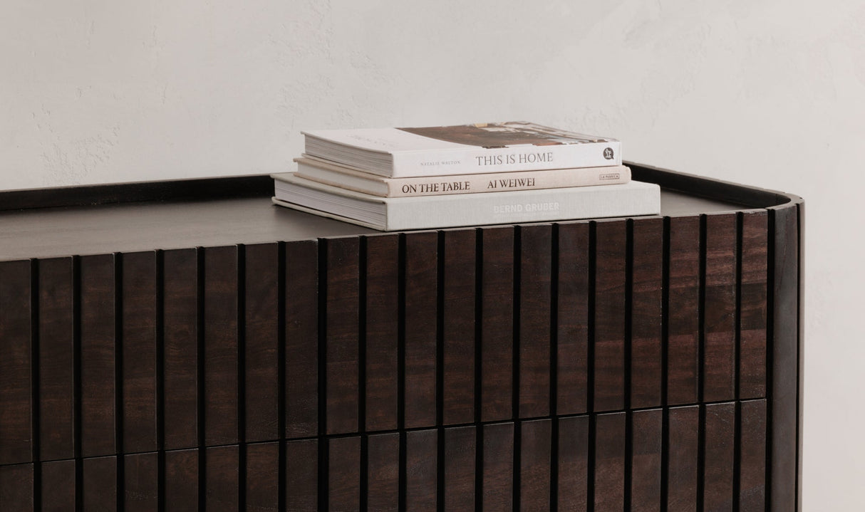 Povera 6 Drawer Dresser Black by Moe's Home at Eve Furniture
