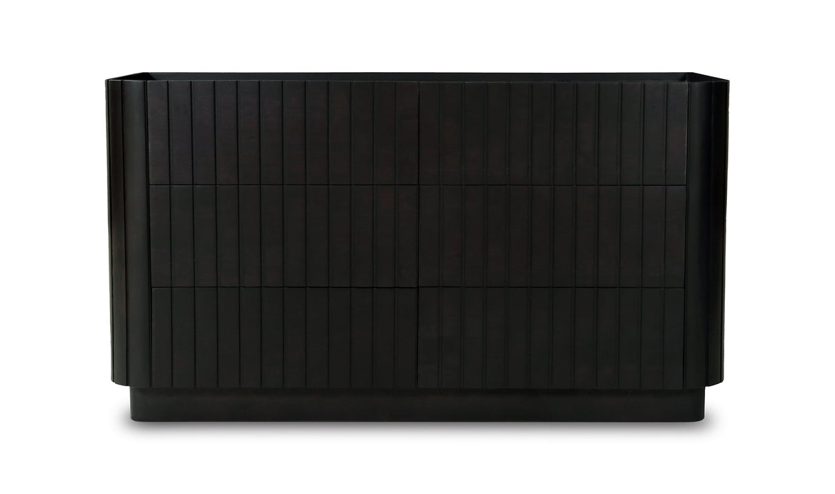 Povera 6 Drawer Dresser Black by Moe's Home at Eve Furniture