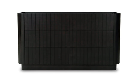 Povera 6 Drawer Dresser Black by Moe's Home at Eve Furniture