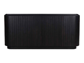 Povera Black 4 Door Sideboard
