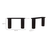 Povera Black Console Table by MOES at Eve Furniture