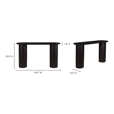 Povera Black Console Table by MOES at Eve Furniture
