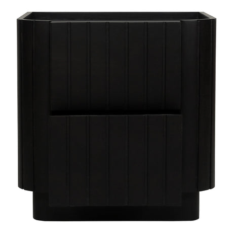 Povera Black Nightstand by MOES at Eve Furniture