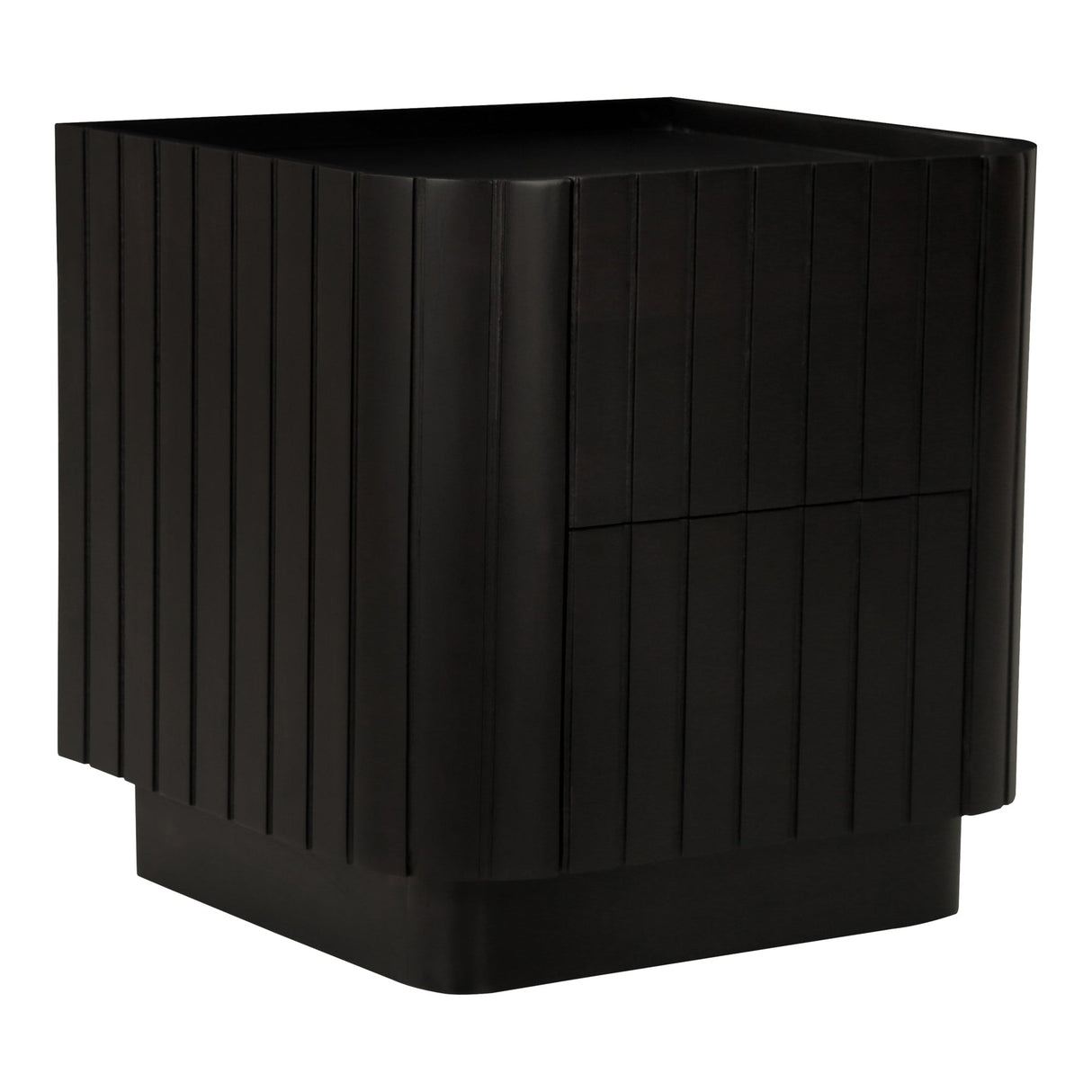 Povera Black Nightstand by MOES at Eve Furniture