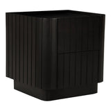 Povera Black Nightstand by MOES at Eve Furniture