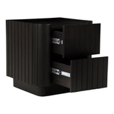 Povera Black Nightstand by MOES at Eve Furniture
