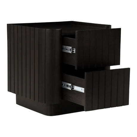 Povera Black Nightstand by MOES at Eve Furniture
