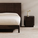 Povera Black Nightstand by MOES at Eve Furniture