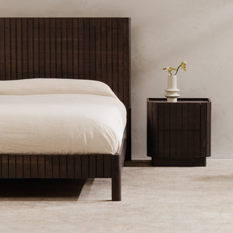 Povera Black Nightstand by MOES at Eve Furniture