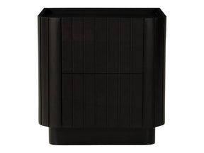 Povera Black Nightstand by MOES at Eve Furniture
