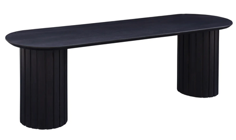 Povera Dining Bench - Black by Moe's Home at Eve Furniture