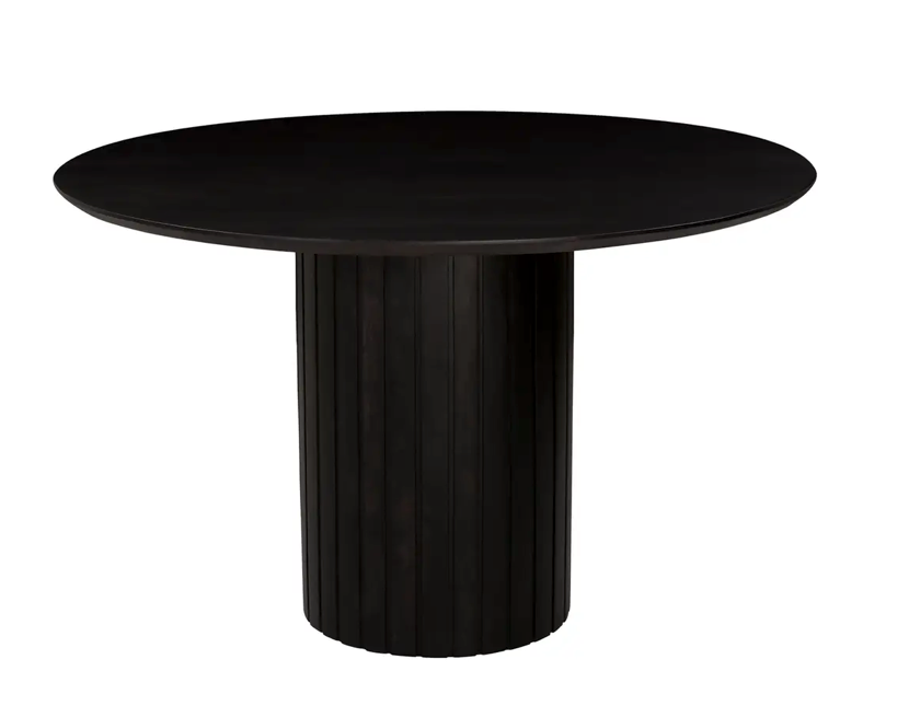 Povera Round Dining Table - Black by Moe's Home at Eve Furniture