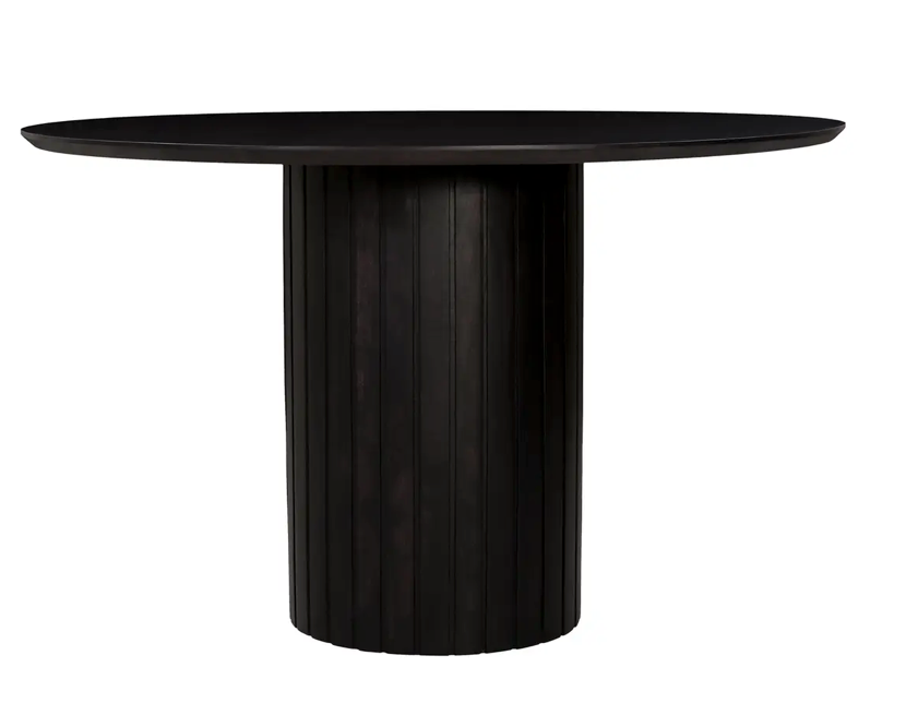 Povera Round Dining Table - Black by Moe's Home at Eve Furniture