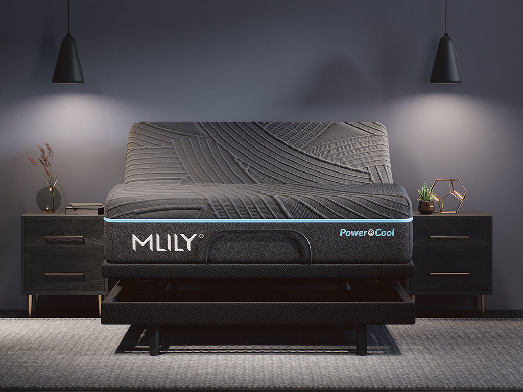 PowerCool Black Firm Twin XL Sleep System by Mlily at Eve Furniture
