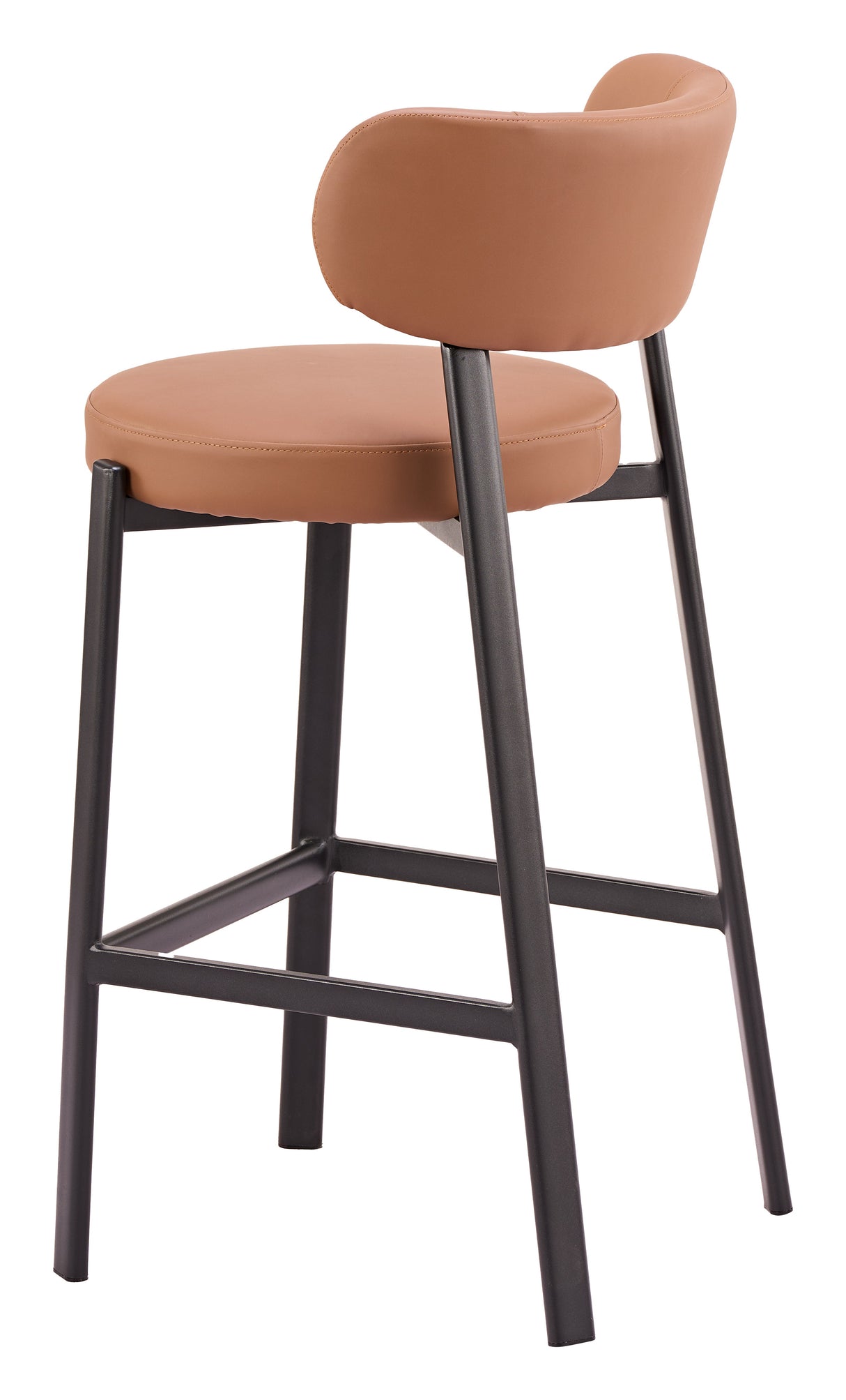Prairie Brown Barstool (Set of 2) by Zuomod at Eve Furniture