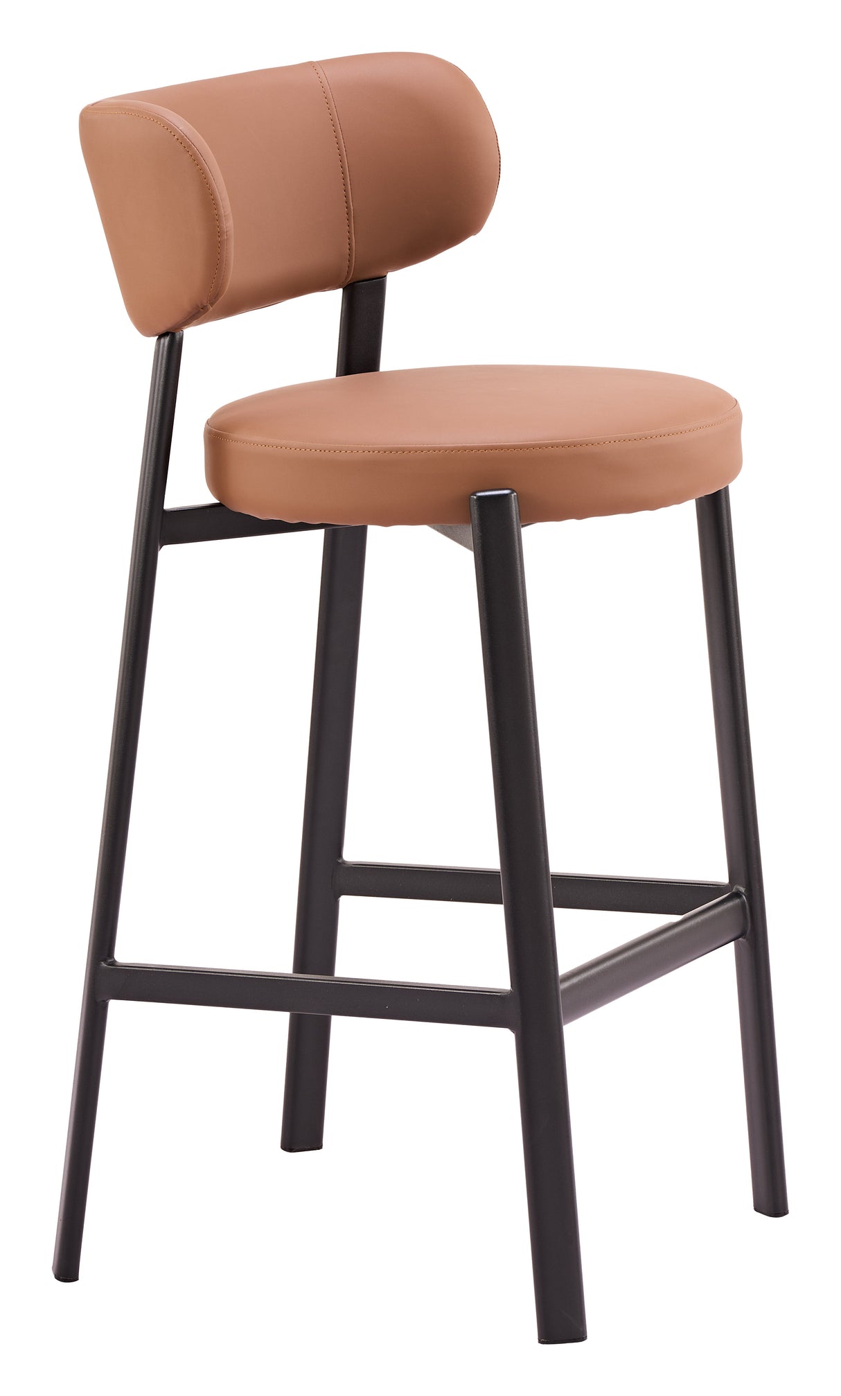 Prairie Brown Barstool (Set of 2) by Zuomod at Eve Furniture