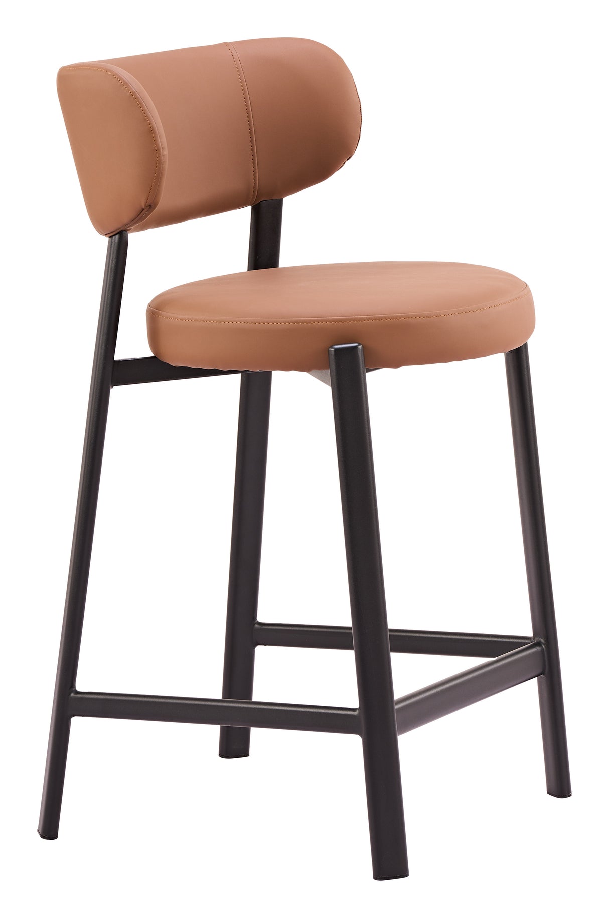 Prairie Brown Counter Stool (Set of 2) by Zuomod at Eve Furniture