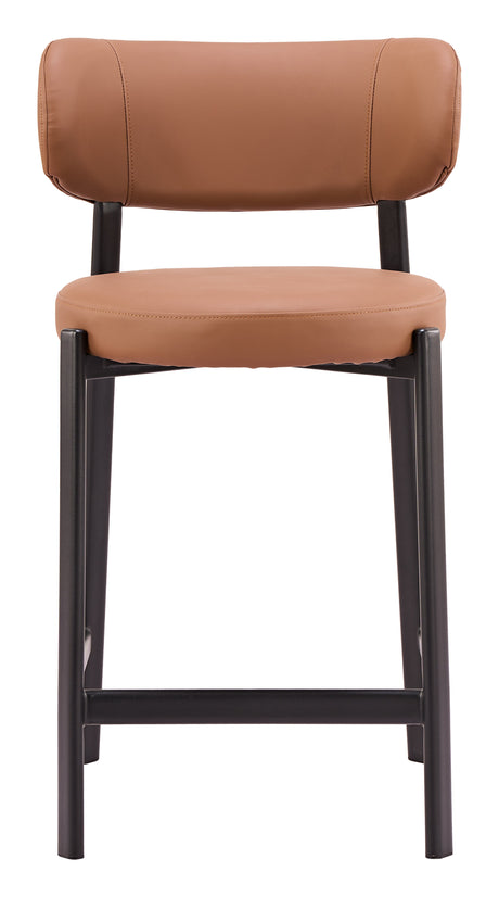 Prairie Brown Counter Stool (Set of 2) by Zuomod at Eve Furniture