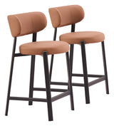 Prairie Brown Counter Stool (Set of 2) by Zuomod at Eve Furniture
